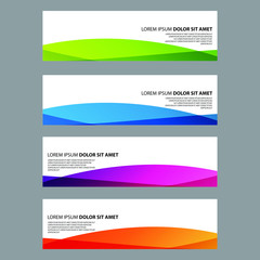 Naklejka premium Vector Abstract design banner web template