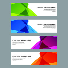 Naklejka premium Vector Abstract design banner web template