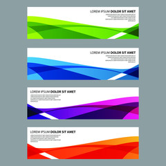 Fototapeta premium Vector Abstract design banner web template