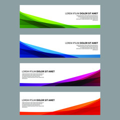 Naklejka premium Vector Abstract design banner web template