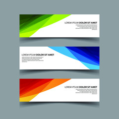 Fototapeta premium Vector Abstract design banner web template