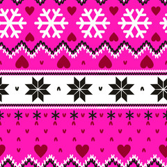 Nordic pattern illustration vector. New Year or winter design. Sweater ornaments for scandinavian pattern. Vector illustration.