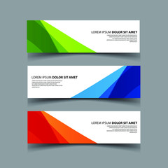 Fototapeta premium Vector Abstract design banner web template