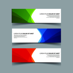 Fototapeta premium Vector Abstract design banner web template