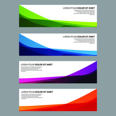 Naklejka premium Vector Abstract design banner web template