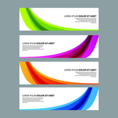 Fototapeta premium Vector Abstract design banner web template