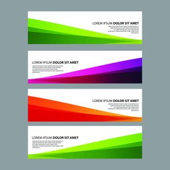 Vector Abstract design banner web template