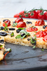 Focaccia aux tomates cerises