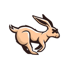 rabbit logo vector art nice