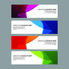 Fototapeta premium Vector Abstract design banner web template