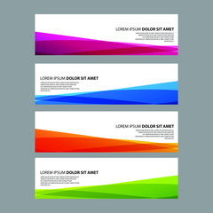 Fototapeta premium Vector Abstract design banner web template