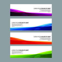 Fototapeta premium Vector Abstract design banner web template
