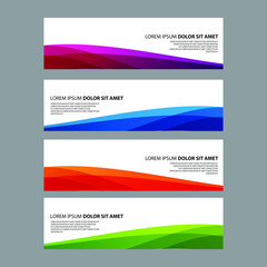 Naklejka premium Vector Abstract design banner web template
