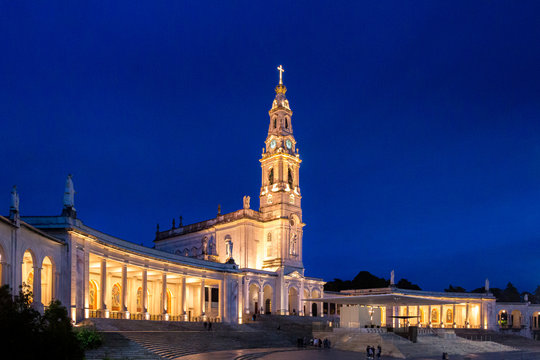 Fátima / Santarém / Portugal - 02NOV2019: Sanctuary of Fatima, Portugal. One of the most important Marian Shrines and pilgrimage