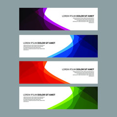 Fototapeta premium Vector Abstract design banner web template