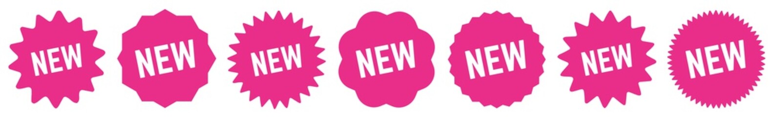 New Tag Pink | Special Offer Icon | Sticker | Deal Label | Variations