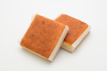 Sobaos sobre fondo blanco