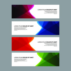 Fototapeta premium Vector Abstract design banner web template