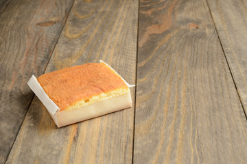 Sobao en la mesa, desayuno