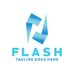 Flash Tech Logo Design Inspiration For Business And Company