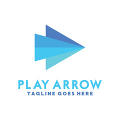 Play Arrow Logo Design Inspiration For Business And Company