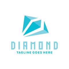 Naklejka premium Diamond Logo Design Inspiration For Business And Company