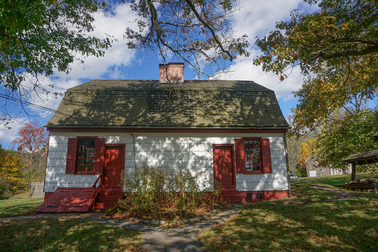 Washington Crossing, Titusville, NJ: Johnson Ferry House (c. 1740), At The Site Of George Washington's Crossing Of The Delaware River, December 1776.