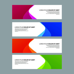 Fototapeta premium Vector Abstract design banner web template