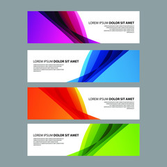 Fototapeta premium Vector Abstract design banner web template