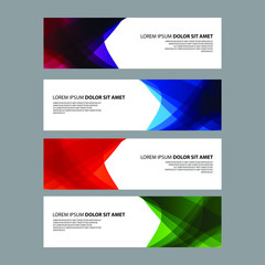 Fototapeta premium Vector Abstract design banner web template