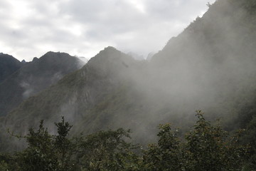 fog in mountains