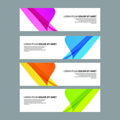 Fototapeta premium Vector Abstract design banner web template