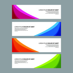 Fototapeta premium Vector Abstract design banner web template