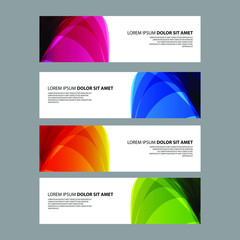 Fototapeta premium Vector Abstract design banner web template