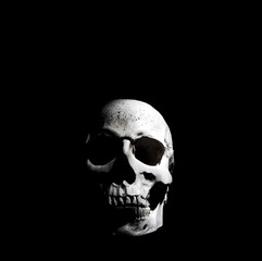 Dark skull of occult death