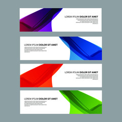 Fototapeta premium Vector Abstract design banner web template