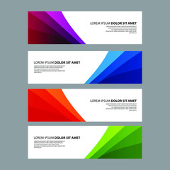Fototapeta premium Vector Abstract design banner web template