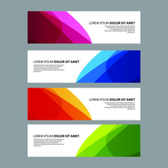 Fototapeta premium Vector Abstract design banner web template
