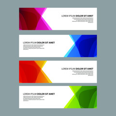 Fototapeta premium Vector Abstract design banner web template