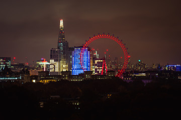 Fototapeta na wymiar London city at night 