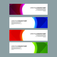 Fototapeta premium Vector Abstract design banner web template