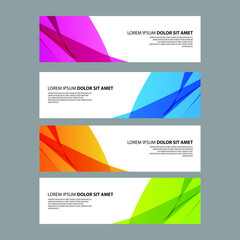 Fototapeta premium Vector Abstract design banner web template