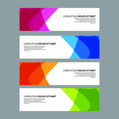 Fototapeta premium Vector Abstract design banner web template