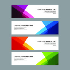 Fototapeta premium Vector Abstract design banner web template