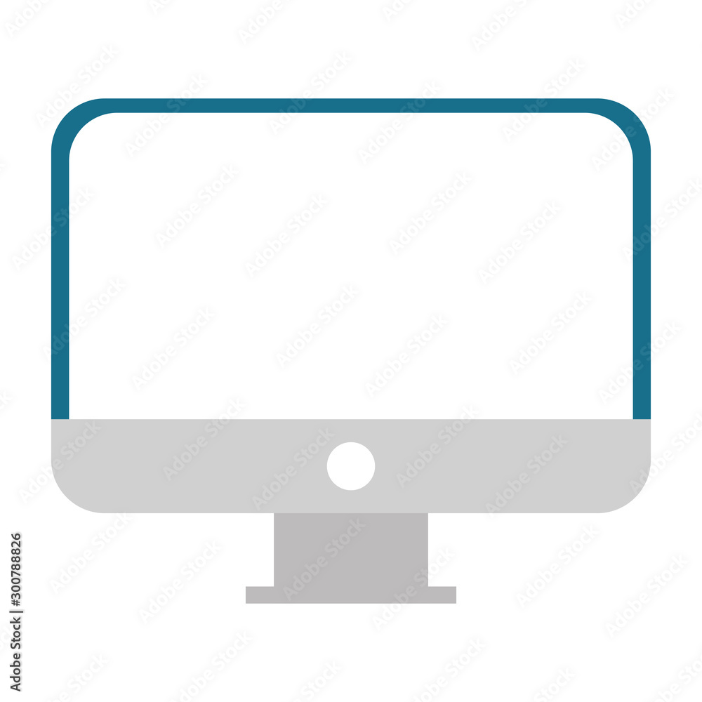 Poster desktop computer device isolated icon