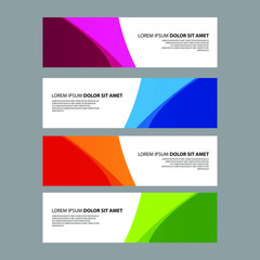 Fototapeta premium Vector Abstract design banner web template