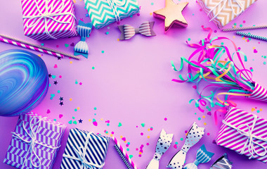 New year celebration,anniversary party backgrounds concepts ideas with colorful element,gift box present