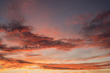 Waikiki Hawaiian Sunrise or Sunset Background with room for copy.