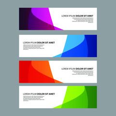 Fototapeta premium Vector Abstract design banner web template