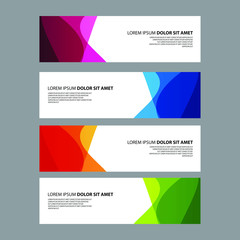 Fototapeta premium Vector Abstract design banner web template